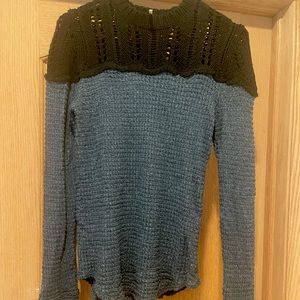 Free people waffle sweater